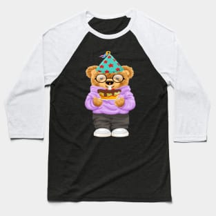 BIRTHDAY BEAR Baseball T-Shirt